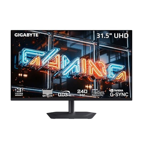 GIGABYTE MO32U24 US 31.5" 4K UHD QD-OLED 240Hz Gaming Monitor