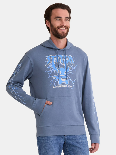 Disney Stitch Men's Graphic Hoodie Sweatshirt Deal