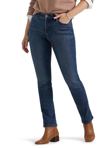 Lee Womens Ultra Lux Comfort with Flex Motion Straight Leg Jean