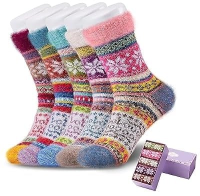 5 Pairs Wool Warm Socks Deal
