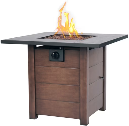Muskoka 30″ Square 50,000 BTU Propane Fire Pit Table Deal