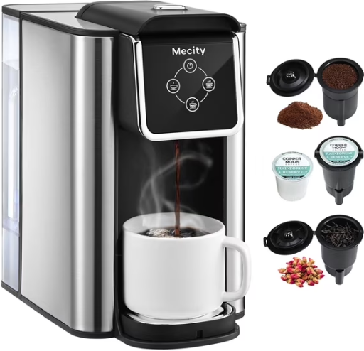 Mecity 3-in-1 Single Serve Coffee Machine 1150W Deal