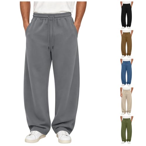Mens Baggy Sweatpants Wide Leg Drawstring Lounge Pants  Deal