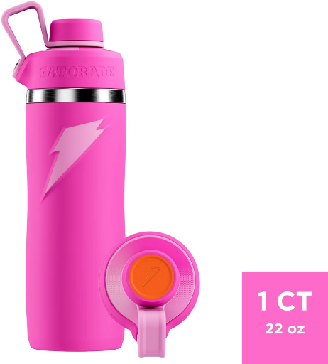 22-Oz Gatorade Stainless Steel Water Bottle (Pink)