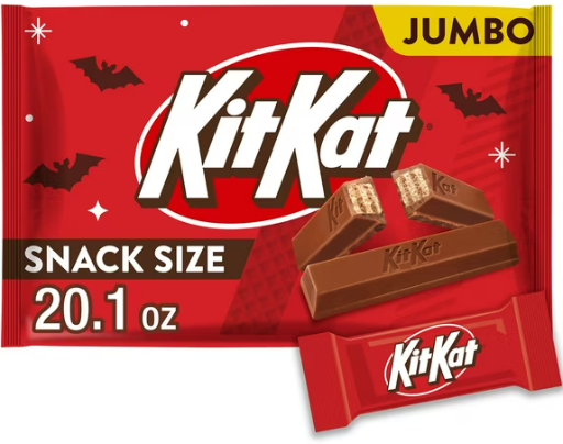 Kit Kat Milk Chocolate Wafer Snack Size Candy Jumbo Bag 20.1 oz