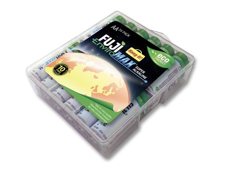 Fuji EnviroMAX 9-Volt Alkaline Batteries 24 Count