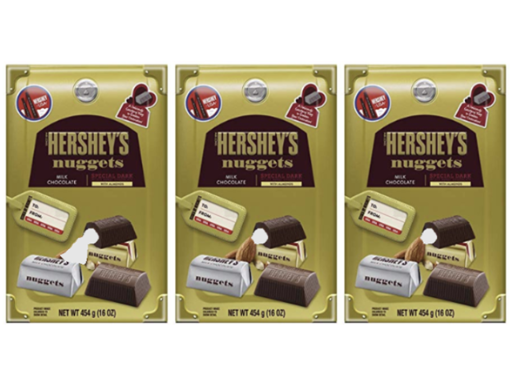 Hershey's Nuggets Special Dark With Almonds 16oz (3-Pack)