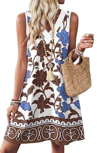 WIHOLL Hawaiian Boho Sundress