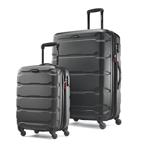 2-Piece Samsonite Omni PC Hardside Expandable Luggage Set w/ Spinner Wheels (20/28; Black)