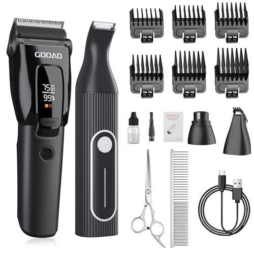 Gooad Dog Clippers for Grooming Heavy Thick Hair & Coats, 7500rpm