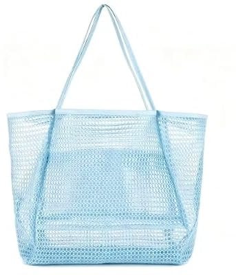 MEALNET Beach Bag with Mini Pocket, Large Foldable Mesh Tote Deal