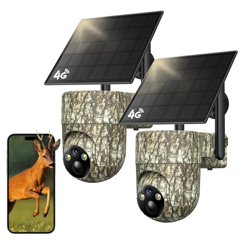 TKENPRO 4G LTE Cellular Trail Camera 360° View Live Streaming Solar Deal