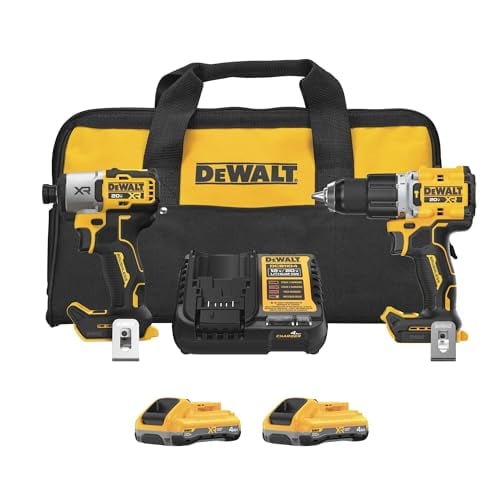 DEWALT 20V MAX XR Hammer Drill & Impact Driver 2-Tool Combo Kit w/ 2x 4Ah Batteries Deal