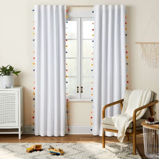 Pillowfort Blackout Tassel Kids' Curtain Panel 84" Deal