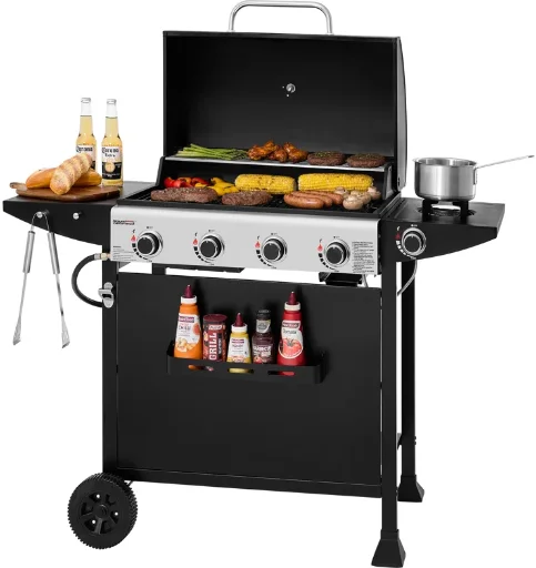 Royal Gourmet 4-Burner Gas Grill w/ Side Burner Deal