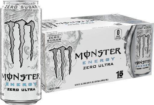 Monster Energy Zero Ultra Sugar Free Energy Drink 15-Pack Deal