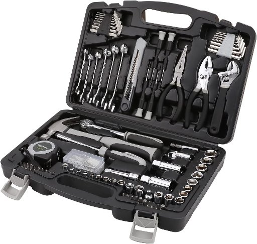 Amazon Basics 131-Piece General Household Hand Tool Set