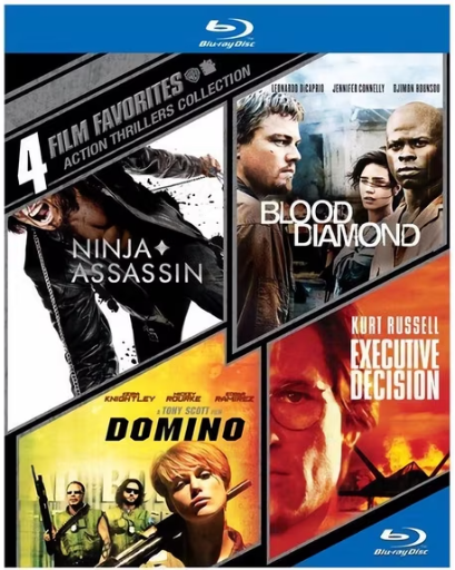 4 Film Favorites: Action Thrillers Blu-ray Deal