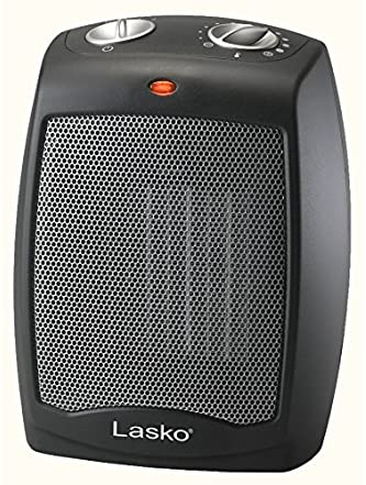 9" Lasko Ceramic Adjustable Thermostat Tabletop or Under-Desk Heater Deal
