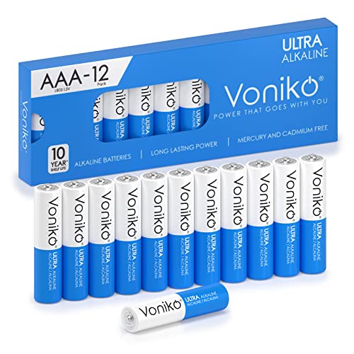 Voniko AAA Batteries 24 or 100 Pack
