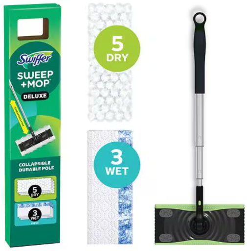 Swiffer Sweep and Mop Deluxe 2-in-1 Floor Mopping and Sweeping Kit Deal