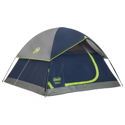 Coleman Sundome 4 Person Camping Tent with Rainfly