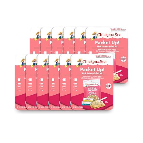 Chicken of the Sea Packet Up! Alaskan Pink Salmon Salad Kit 12-Pack Deal