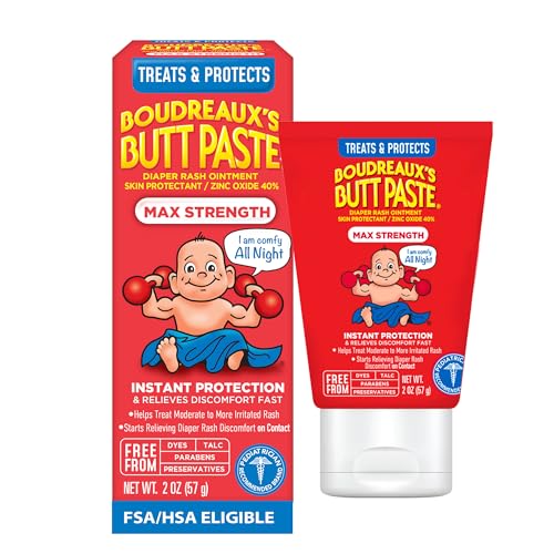 Boudreaux's Butt Paste Maximum Strength Diaper Rash Cream 2-Ounce Tube Deal