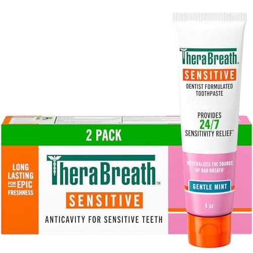 TheraBreath Sensitive Toothpaste 4 OZ 2-Pack Deal