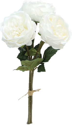 19" My Texas House Faux Peony Bundle (White) Deal