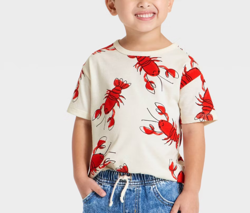 Baby Boys' Short Sleeve Lobster Relaxed T-Shirt 12M