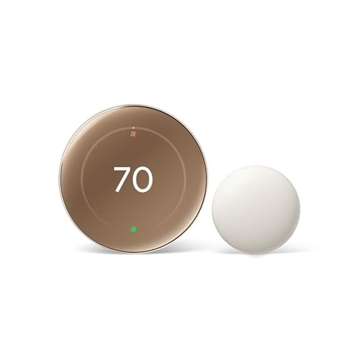 Google Nest Learning Thermostat (4th Gen, 2024) with Nest Temperature Sensor