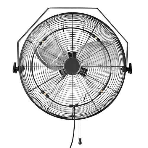 Amazon Basics 18" Outdoor Misting Fan, 3 Speeds, 1550 RPM, 3781 CFM