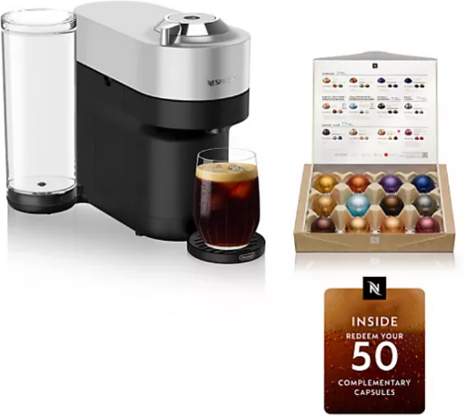 Nespresso Vertuo Pop+ Deluxe Coffee & Espresso Maker with Voucher