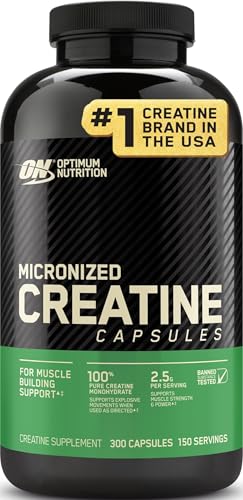 Optimum Nutrition Micronized Creatine Monohydrate Capsules 300 Count Deal