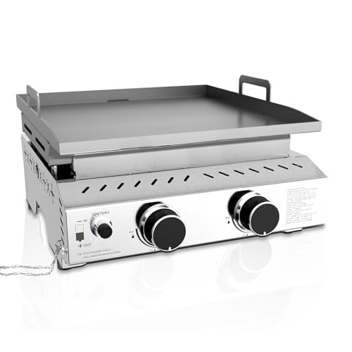 R.W.FLAME Portable Propane Griddle 2 Burner (2-Pack) Deal