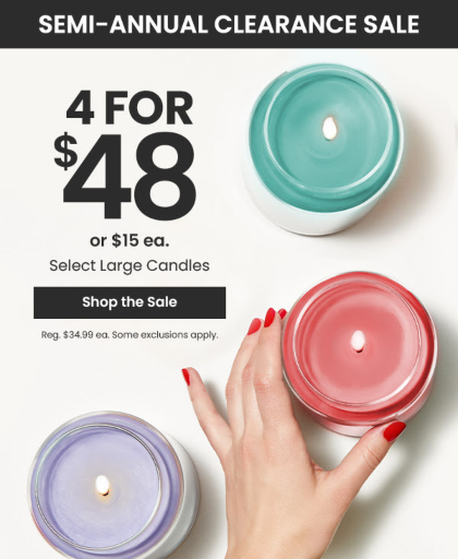 Select Large Candles Sale