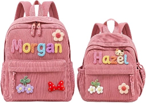 KEQHAULI Custom Corduroy Backpacks