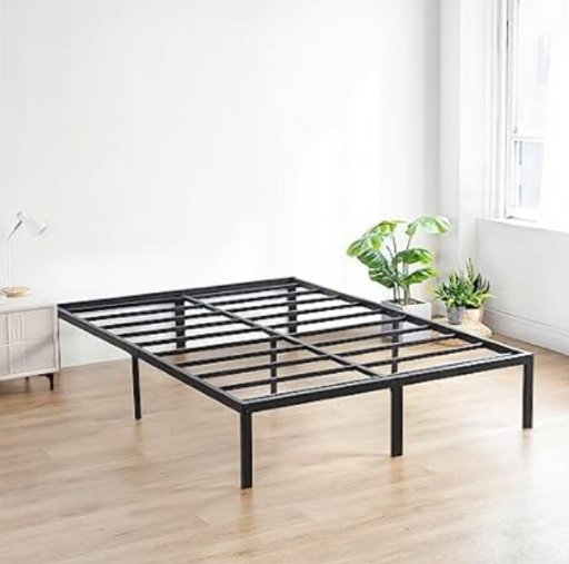 Olee Sleep 18" Heavy Duty Steel Platform Bed Frame (Cal King)