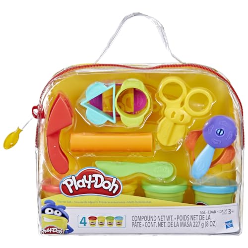 9-Piece Play-Doh Starter Set w/ Storage Tote & 4 Modeling Compound Cans