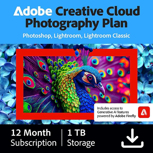 Adobe Creative Cloud Photography Plan for 1 User