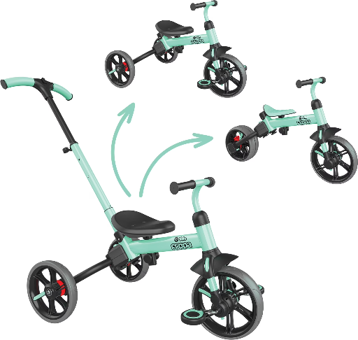 Yvolution Velo Flippa 4-in-1 Tricycle to Balance Bike 2-5 Years Green Deal