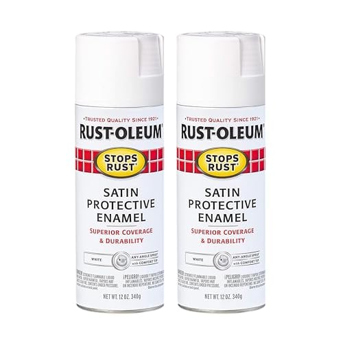 Rust-Oleum Stops Rust Spray Paint 2-Pack 12-Oz Satin White Deal