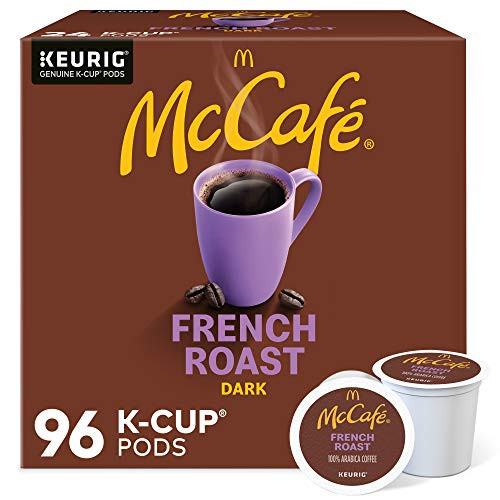 McCafe French Roast Single Serve Coffee Keurig K-Cup Pods Dark Roast 96 Count