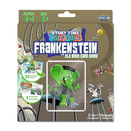 Frankenstein + Old Maid Card Game 2-in-1 Playset