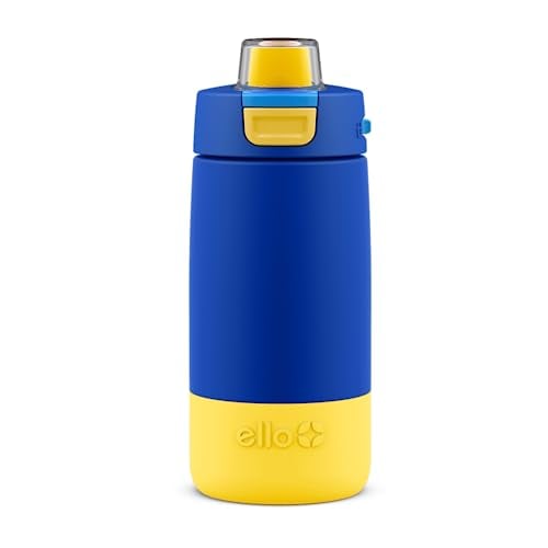 Ello Kids Colby 12oz Insulated Stainless Water Bottle with Straw, Blue Deal