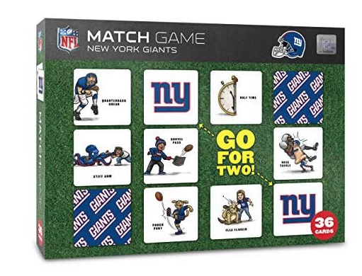 NFL Memory Match Game (New York Giants)