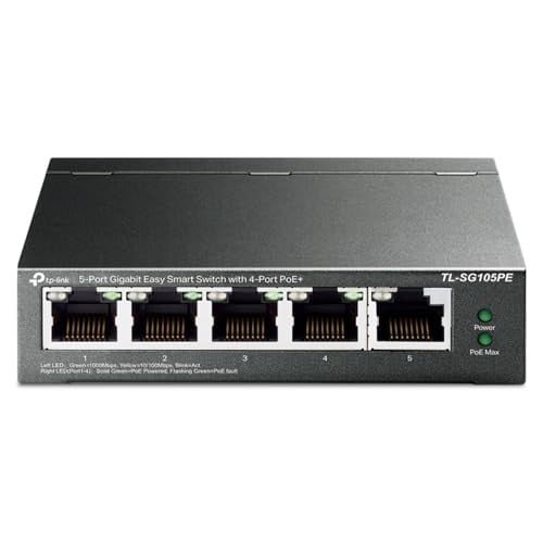 TP-Link 5 Port Gigabit PoE Switch 4 PoE+ Port @65W