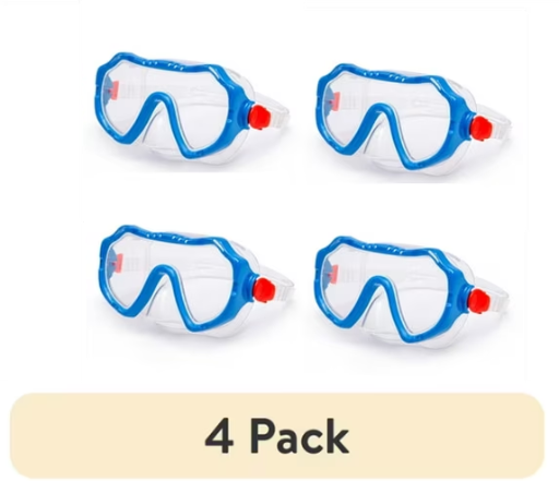 Aqua Dolfino Youth Latex Free Swim Mask Goggle (4-Pack) Deal