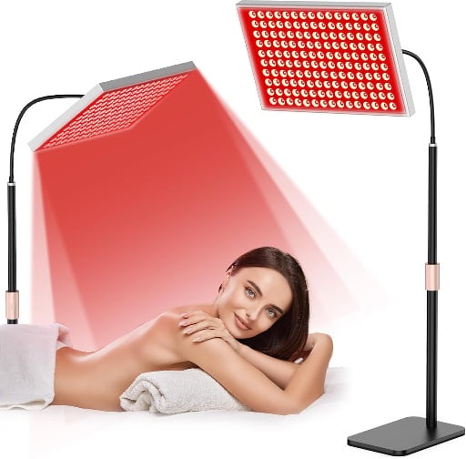 Red Light nfrared Therapy Panel Lamp with Stand
